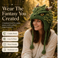 thumbnail image 4 of 2026 Common Frog Hood Hat DIY Crochet Kit Series,Animal Crochet Kit for Beginners with Step-by-Step Instructions,All-in-One Complete Set for Dragon Fox Wolf Frog Rainbow Hoods,Craft Gift, 4 of 6