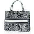 thumbnail image 3 of Novasphere Premium Eco Tote Bag - Reusable 16.5" Linen Blend, Fits 15" Laptop & All-Season Essentials | Hand-Embroidered Tiger, 3 of 7