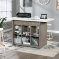 thumbnail image 2 of Pemberly Row Transitional Engineered Wood Craft Table in Oak, 2 of 13