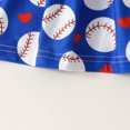 thumbnail image 5 of Fshinging Spring Dresses For Toddler Girls 2025 Fly Sleeve Cartoon Baseball Prints Summer Ruched A-Line Casual Formal Dress Size 6-12 Months, 5 of 7