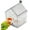 White, variant on Pull-Out External Parrot Feeder, Hanging Wild Bird Seed with Squirrel Proof Tray, Transparent Bird Bath Tub, Easy to Refill and Clean, for Balcony Garden Fence