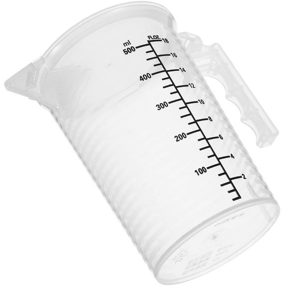 YOSADIER Thickened Plastic Measuring Cup with Insulated Handle Accurate Liquid Measurement