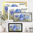 thumbnail image 4 of Designart 'Blue Irises Blossoming Flowers' Traditional Framed Art Print, 4 of 4
