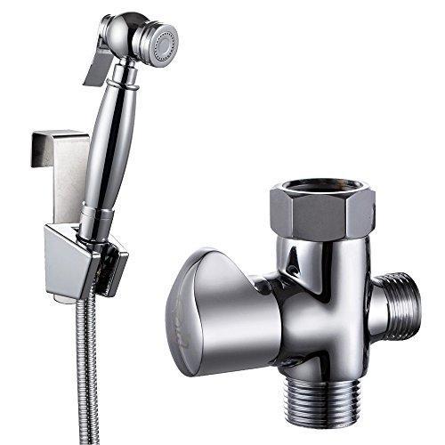 KES LP901+K1018 Hand Held Bidet with Shut Off Valve and 59Inch ExtraLong Hos..