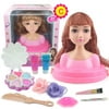 CreativeArrowy Kids Dolls Styling Head Makeup Comb Hair Toy Doll Set Pretend Play Princess Dressing Play Toys For Little Girls Makeup Learning Ideal Present