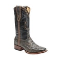 thumbnail image 1 of CORRAL Men's Black Gold-Tooled Horseshoe Vamp Square Toe Cowboy Boots A6709 (7.5 D(M) US), 1 of 1