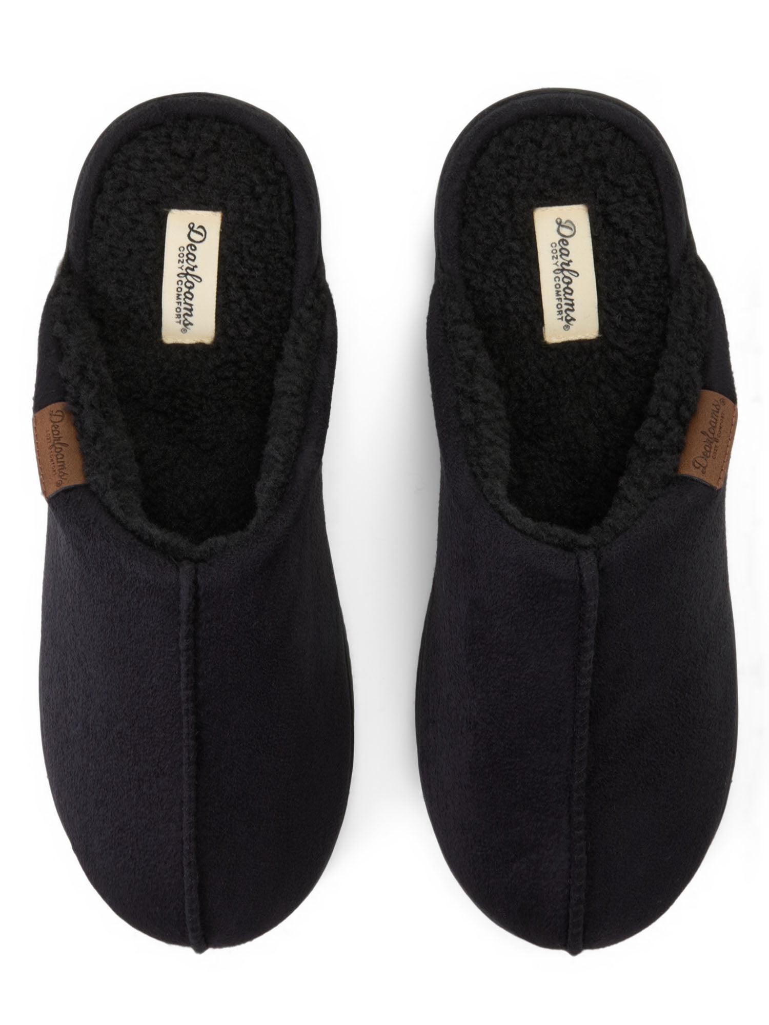 Dearfoams Cozy Comfort Men's Jeremiah Scuff Slippers Sizes 7-14