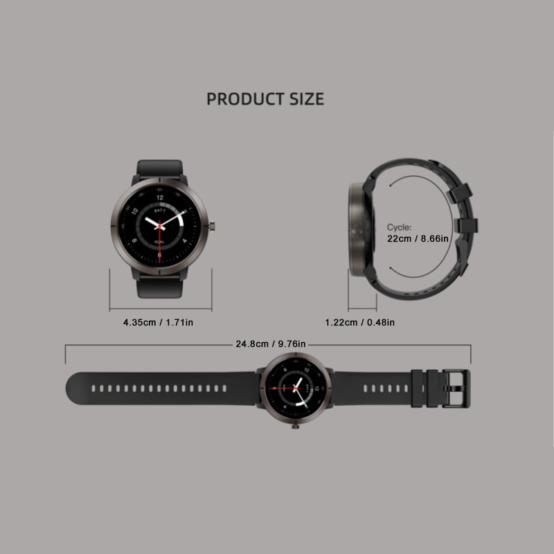 AIEK New DM76 Smart Watch 5ATM Waterproof Swimming GPS Built-in Dual-band GNSS 466*466 Compass Military Bluetooth call Sport Smartwatch Men Woman