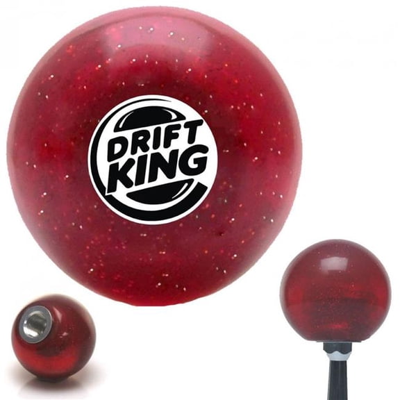 American Shifter 59798 Drift King Red Metal Flake Shift Knob with M16 x 1.5 Insert Shifter Auto Manual