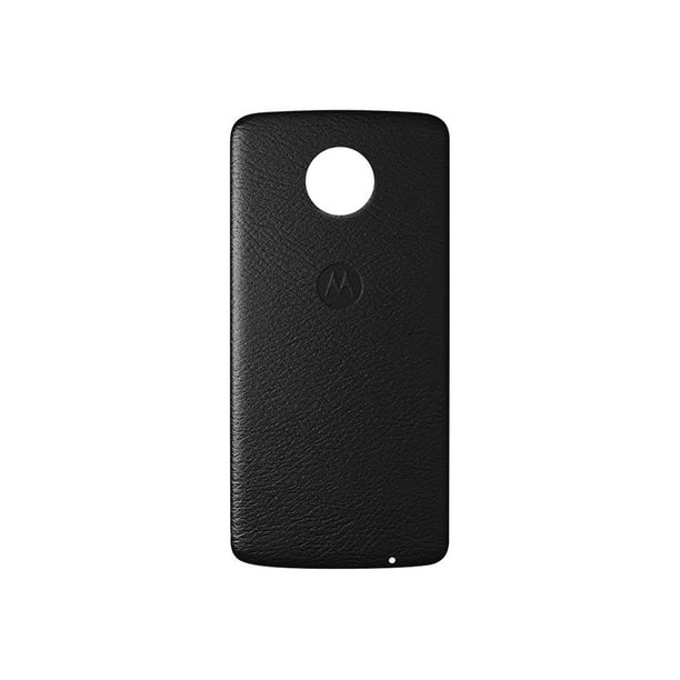 Motorola Style Shell - Coque Arrière pour Téléphone Portable - Cuir - Noir - pour Moto Z, Z Force, Z Play, Z2 Force, Z2 Play