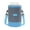 Blue, variant on Cloth Bento Bag, Insulated Lunch Box, Cylindrical Meal Bag for Students and Office Workers, Outdoor Food Container with Thick Aluminum Foil Insulation and Comfortable Handles