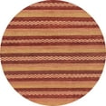 thumbnail image 1 of Ahgly Company Indoor Round Abstract Indian Saffron Orange Oriental Area Rugs, 5' Round, 1 of 6