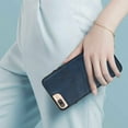 thumbnail image 6 of Allytech Wallet Case for iPhone 8 Plus/7 Plus - 2 Card Holder - Military Grade Drop Protection - Ultra Slim & Protective - Premium PU Leather Shockproof Phone Case for Women & Men - Blue, 6 of 7