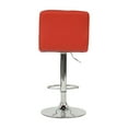 thumbnail image 5 of Fascinating Red Bar Stool With Base, 18.09in X 22.56in 35.23in - 43.00in, Faux Leather Seat In Design, 43.00in Height Adjustable, 18in 23in Cover, 5 of 7