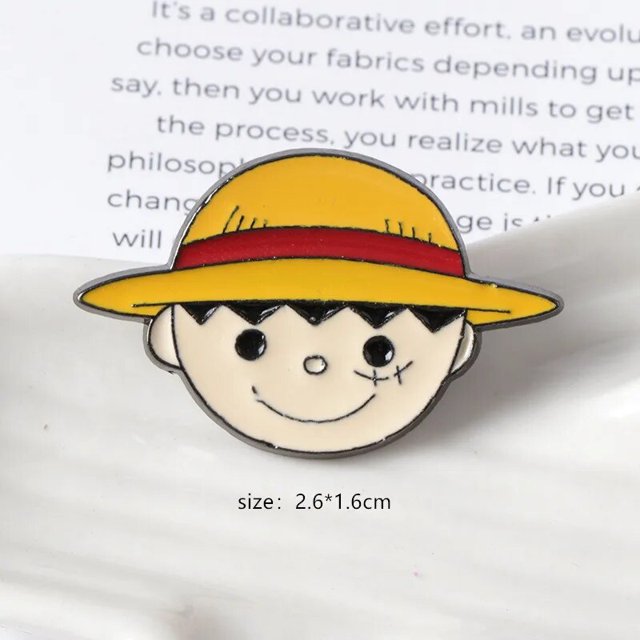 5 estilos de ONE PIECE Monkey D. Broche de Luffy Chopper Nami y alfileres esmaltados, regalos de joyería de moda, insignias de solapa de dibujos animados de Anime