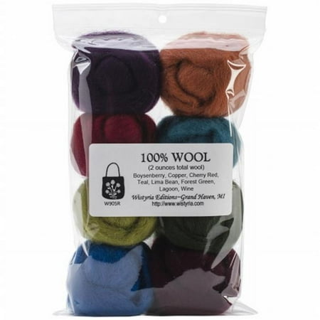 UPC: 0816463010865 | Wistyria Editions Wool Roving 15  .25oz 8/Pkg-The Bouquet