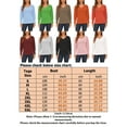 thumbnail image 2 of Sexy Dance S-5XL Slim Fit Sweater V Neck Rib Knitted Blouse Tops for Women Solid Button Puff Sleeve Classic Autumn Basic Knit Sweater, 2 of 5