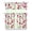 Cherry, variant on Retro Floral Kitchen Curtains 3-Piece Set - Classic Vintage Paisley Design, Short Rod Pocket Window Panels (54x18 + 27.5x36x2), Boho Chic Farmhouse Decor