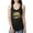 Black, variant on Softball Mom Animal Print Girl Sports Ladies Racerback Tank Top, White, Large