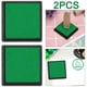 thumbnail image 1 of Almohadilla Tinta Cuadrada para Huellas Dactilares Sello Artesanal Papel Tarjetas Álbum Recortes Bricolaje Color Verde 2 Uds., 1 of 8