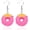 HotPink, variant on Donut Dangle Earrings for Women - Fun and Sweet Cake Jewelry, Pink Donut Earrings for Women[j5624]