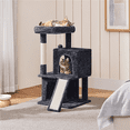 thumbnail image 6 of Yaheetech 36'' H Multilevel Cat Tree with Scratching Posts Sisal Rope Furry Ball, Black, 6 of 12