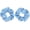 Light Blue, variant on 2 Pack Hair Scrunchies for Women & Girls - Soft - No Hair Ties for Thick Hair, Pony Tails - Hair Bands, Ponytail Holder (Light Blue)