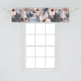 thumbnail image 2 of Vintage Window Valance, Watercolor Retro Floral Tender Branches of Hibiscus Flowers Butterflies, Curtain Valance for Kitchen Bedroom with Rod Pocket, 54" X 18", Pale Rust Slate Blue, by Ambesonne, 2 of 2
