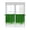 Green, variant on Ombre Green Waves Kitchen Curtains Tier 24 Inch Length, Abstract Art Gradient Modern Rod Pocket Light Filtering Window Curtains Living Room Bedroom Curtain Drapes Cafe Curtain 27.5''x24''x2