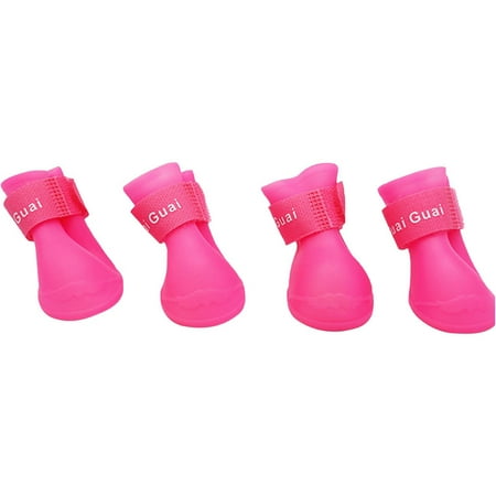 

Dog Boots | 4pcs Waterproof Dog Walking Shoes | Durable And Flexible Protector for Small Medium Large Dogs Puppy Rainy Snowy Cold Day Use
