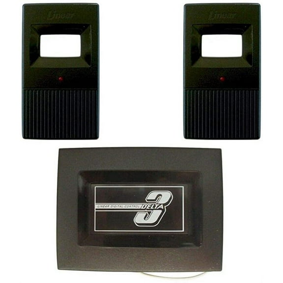 Linear DD Delta-3 24-V Radio Receiver DR3A & 2 DTC Remote Controls Set DNP00006