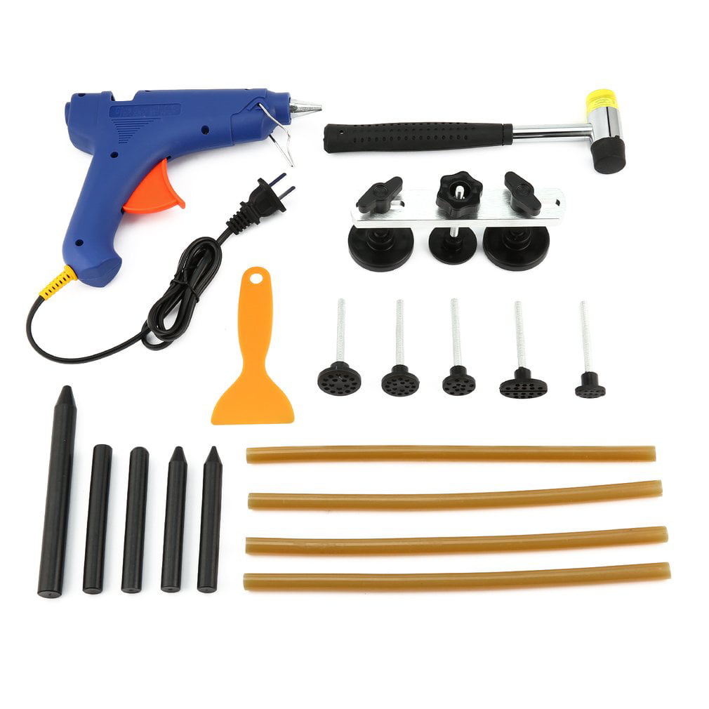 Paintless Dent Repair Tools Kit Push Hail Puller Lifter Slide Hammer Tail Kit 