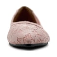 thumbnail image 3 of Ollio Women's Shoes Floral Lace Breathable Pointed Toe Ballet Flats F207, 3 of 6