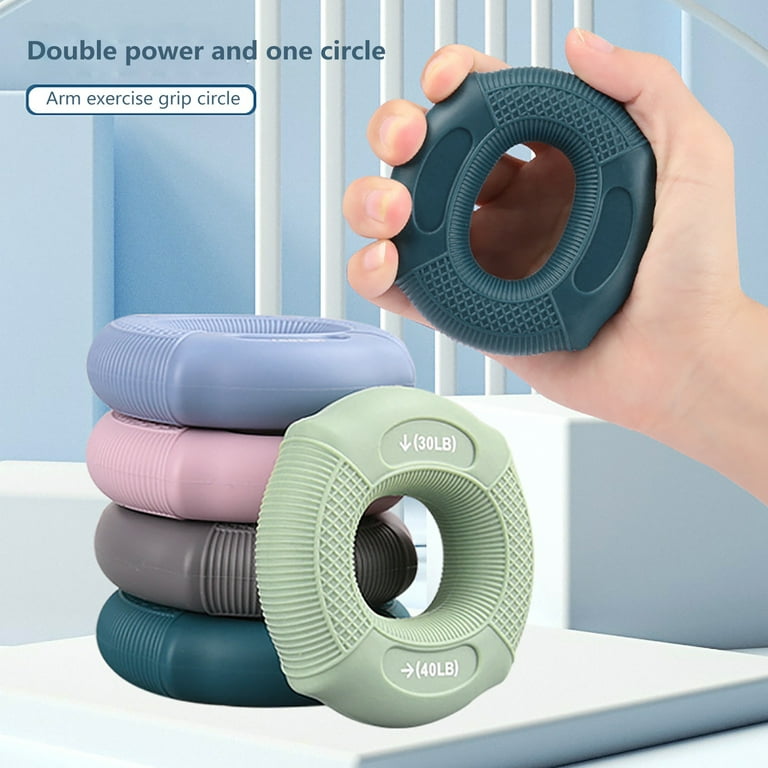 Twinkseal Grip Strength Training Silicone Grip Circle for Arm Strength Training Grip Improvement Dual strength Training