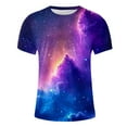thumbnail image 5 of Yanghang Tops Men Tshirts Shirts For Men Men's Casual Sky Printed Round Neck Short Sleeved T-Shirt Top Shirts For Men Tall, 5 of 5
