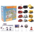 thumbnail image 2 of Juguetes para vehículos Jadeshay juego de vehículos para la ciudad 12 coches 1 mapa 5 accesorios, 2 of 9