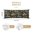 thumbnail image 3 of Disketp Teeth Print Body Pillow Cover - Super Soft 20x54 Body Pillow Case,Long Side Hidden Zipper, 3 of 8