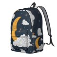thumbnail image 3 of Geometric Mystic Skull and Fire Design Travel Backpack – Durable Oxford Material Backpack with Large Capacity, Comfortable Carrying, and Anti-theft Features for Students and Outdoor Enthusiasts, 3 of 4