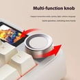 thumbnail image 6 of AULA F108 Pro, 104-Key Wireless Hot Swappable Mechanical Gaming Keyboard, RGB, Knob, 8000 mAH Battery, Digital Screen, 6 of 8