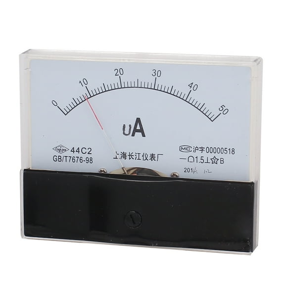 DC 0-50uA Class 1.5 Accuracy Analog Amperemeter Panel Meter Gauge 44C2