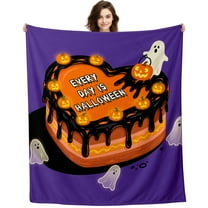 Cute Halloween Blankets for Girls/Boys,Every Day is Hallowee Blanket fo Him/Her,Fuzzy Cozy Supplies for Son/Daughter,Funny Home Decor,Christmas Stocking Stuffers,Boo Basket Ideas for Birthday,50"x60"