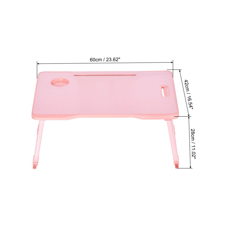 Unique Bargains Laptop Bed Desk Foldable Breakfast Tray Portable Lap Desk  With Tablet Slot Cup Holder For Bed Couch Sofa Floor : Target