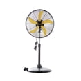 thumbnail image 1 of HiCFM 5000 CFM Ventilador oscilante de pedestal de alta velocidad de 20 pulgadas con potente motor 1/5, cable de alimentación de 9 pies, oscilación, cuerpo de metal con ruedas para garaje, comercial,, 1 of 5
