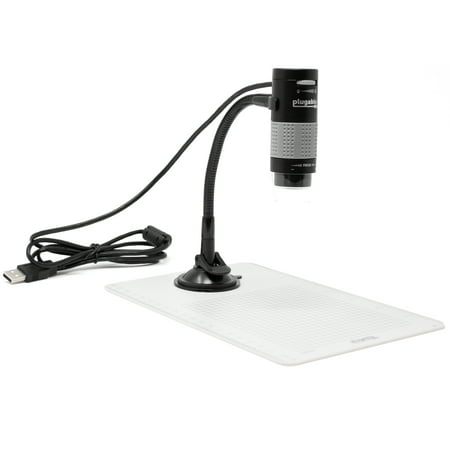 Plugable USB Digital Viewer Microscope with Flex Mount and 250x