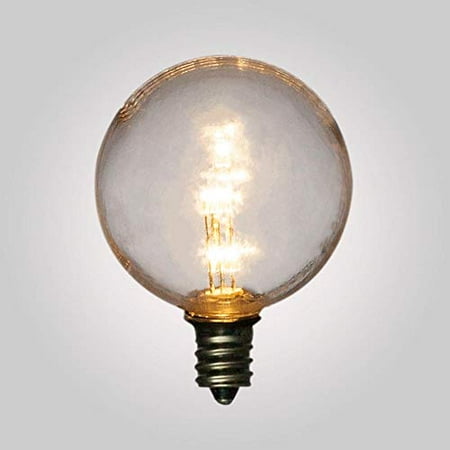 

Fantado Warm White .5-Watt LED G40 Globe Light Bulb Shatterproof E12 Candelabra Base by PaperLanternStore