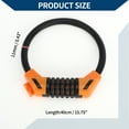 thumbnail image 4 of Unique Bargains Bicycle Padlock Cable Lock Spiral Lock 5 Digit Resettable Bike Cable Lock Steel 40cm Black Orange 1 Pc, 4 of 6