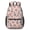 Husky and Floral, variant on Husky and Floral Pink Pattern 17" School Backpacks for Teens,Waterproof Oxford Fabric,S-Shape Padded Straps for School,Travel,Hiking,Camping