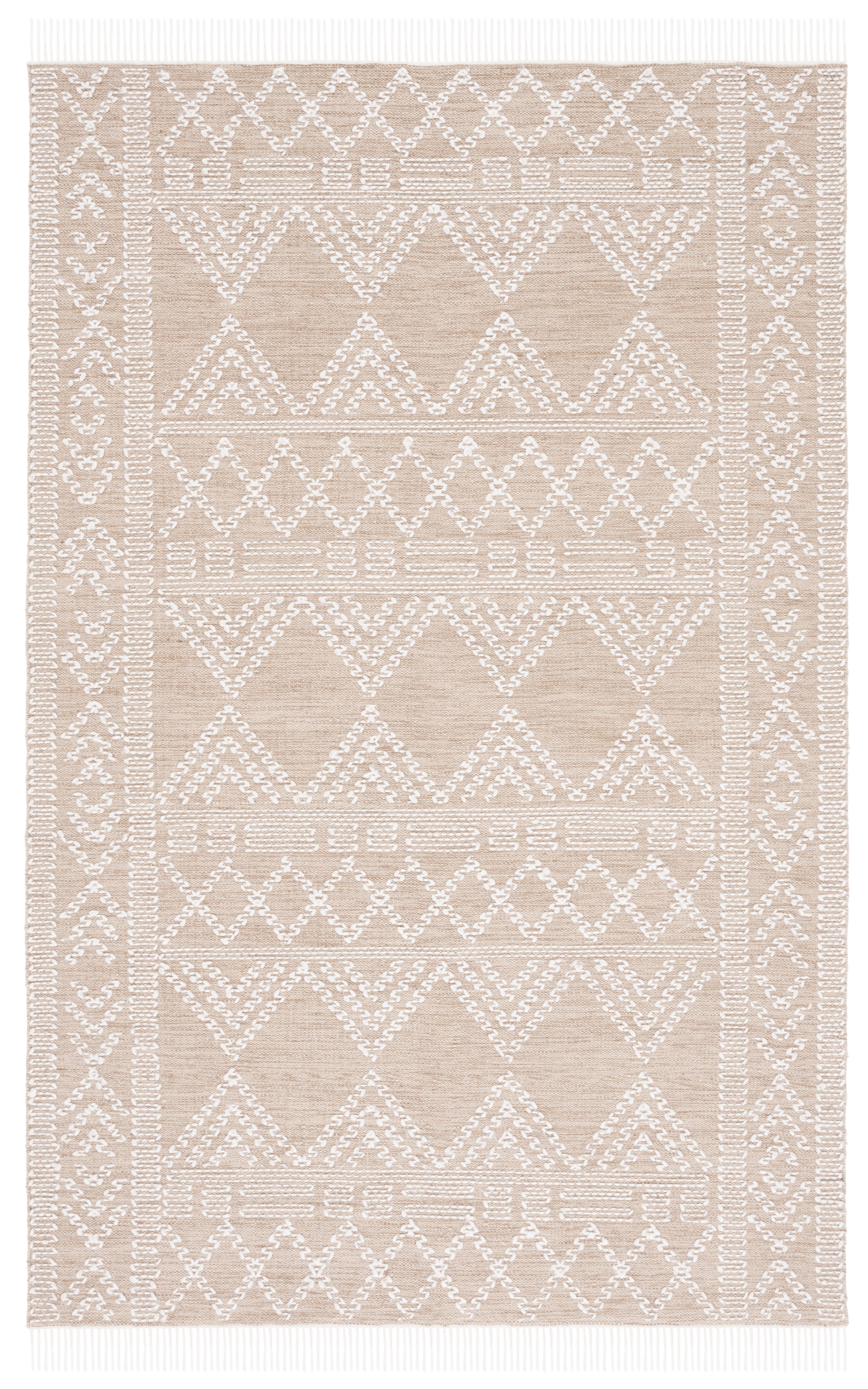 Safavieh Kilim Emory Tribal Polyester Area Rug, Beige/Ivory, 5' x 8'