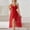 #1Red, variant on MYAOYI Womens Sleepwear Casual Comfortable Chiffon Nightgown V Neck High Slit Sleepwear