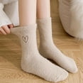 thumbnail image 4 of Fuzzy Socks for Women Slipper Socks-Cozy Fluffy Non-Slip Warm for Halloween, Home, Hospital, Yog, Christmas Gift, 4 of 6